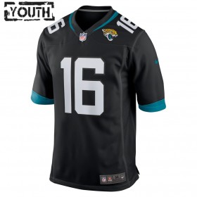 Maillot Jacksonville Jaguars Trevor Lawrence 16 Nike Noir 2021 NFL Draft - Enfant